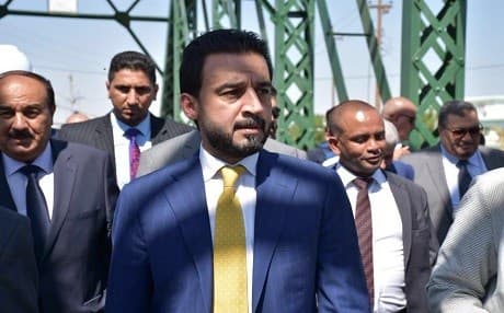 Al-Halbousi, 36, won the votes of 169 MPs on Saturday and became Iraq’s youngest speaker of parliament. Photo: al-Halbousi Facebook
