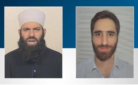 Mullah Ismail Susayi (L) and German-Kurdish terrorism suspect Dasbar W. Composite photo: Kurdistan Region Security Council