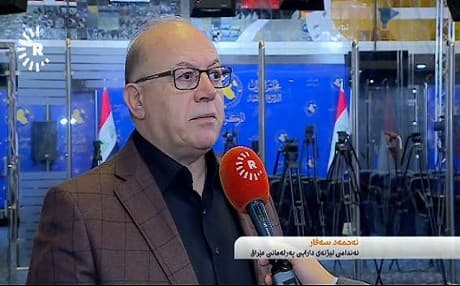 MP Jamal Kochar of the Kurdistan Islamic Union speaks during an interview in Baghdad, Iraq, on December 9, 2018. Photo: Rudaw