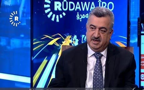 Iraq's ambassador to the Vatican Sheikh Omar Barzinji speaking to Rudaw TV.