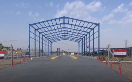 A customs checkpoint established in 2018 on the Sulaimani-Kirkuk road. Photo: Rudaw video