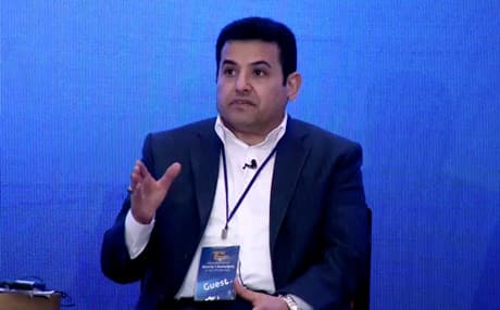 Iraq’s former Interior Minister Qasim al-Araji at Erbil Forum. Photo: Rudaw