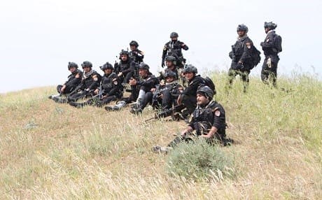Members of Iraq's Counter-Terrorism Forces (ICTS) stand in a photo posted on April 12, 2019. Photo: ICTS Facebook