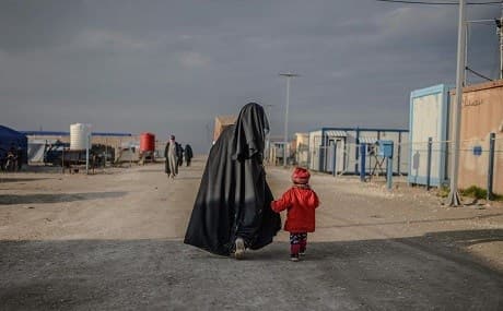 More than 70,000 people live in the al-Hol camp in northeastern Syria. File photo: AFP