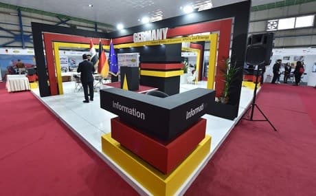German trade officials take part in a business fair in Iraq. File photo: AHK Irak
