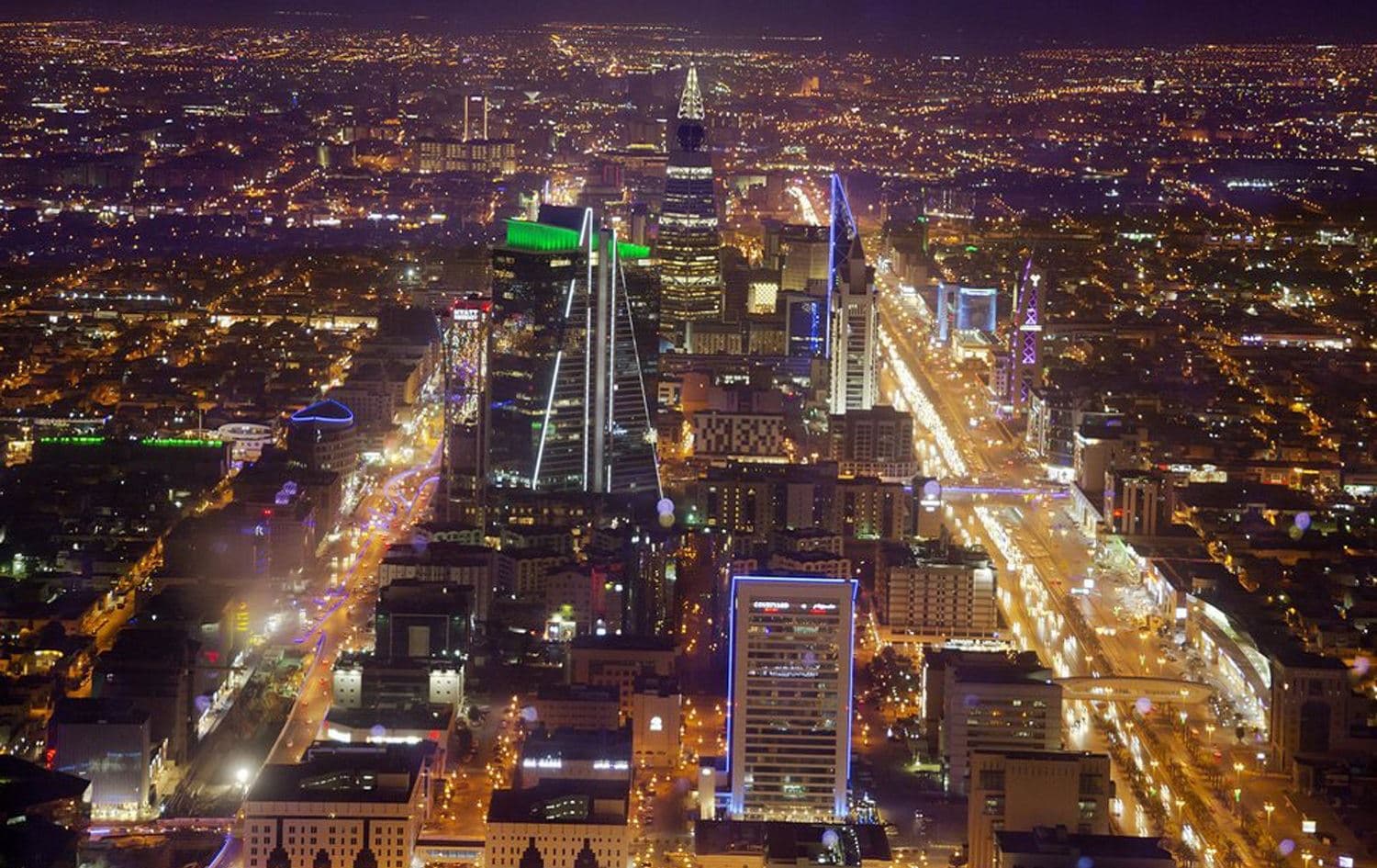 The view from Mamlaka tower, a 99-story skyscraper in Riyadh, Saudi Arabia, March 9, 2018. File photo: Amr Nabil / AP
