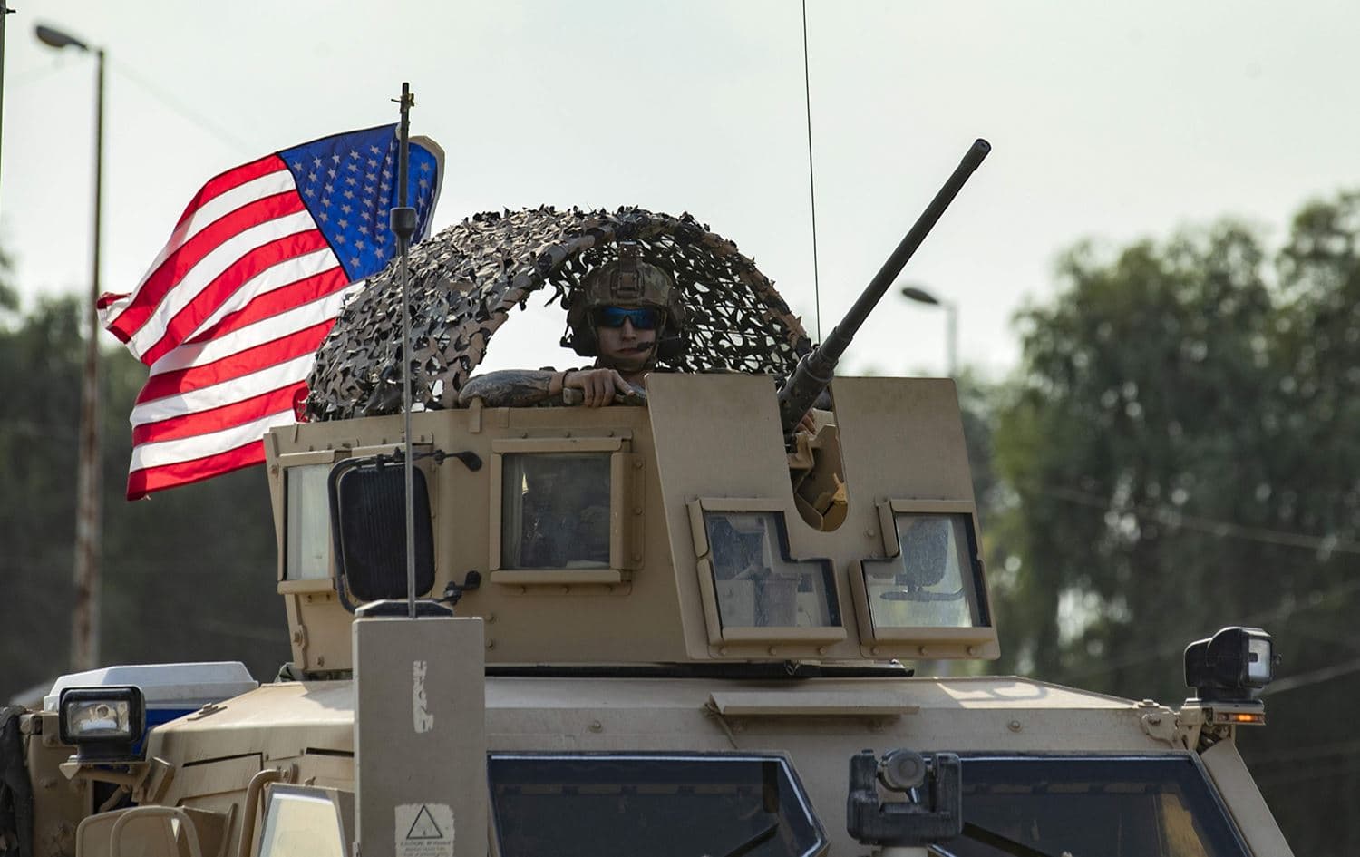 US troops leaving their base in Tal Tamr, Syria on October 20, 2019. Photo: AFP/Delil Souleiman