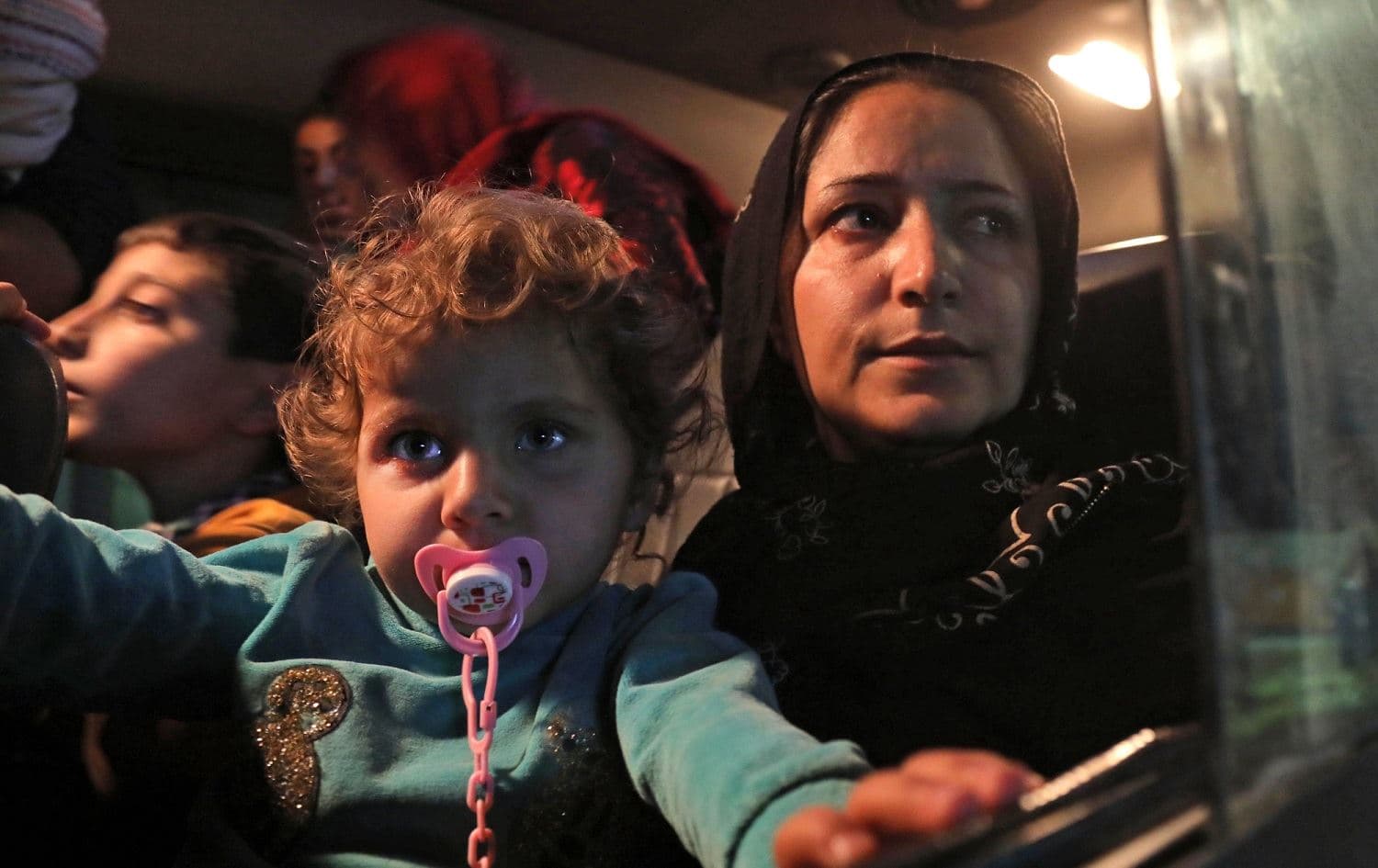 Syrian refugees arrive at Bardarash camp in Dohuk, Kurdish Region of Iraq, October 20, 2019. Photo: Safin Hamed / AFP