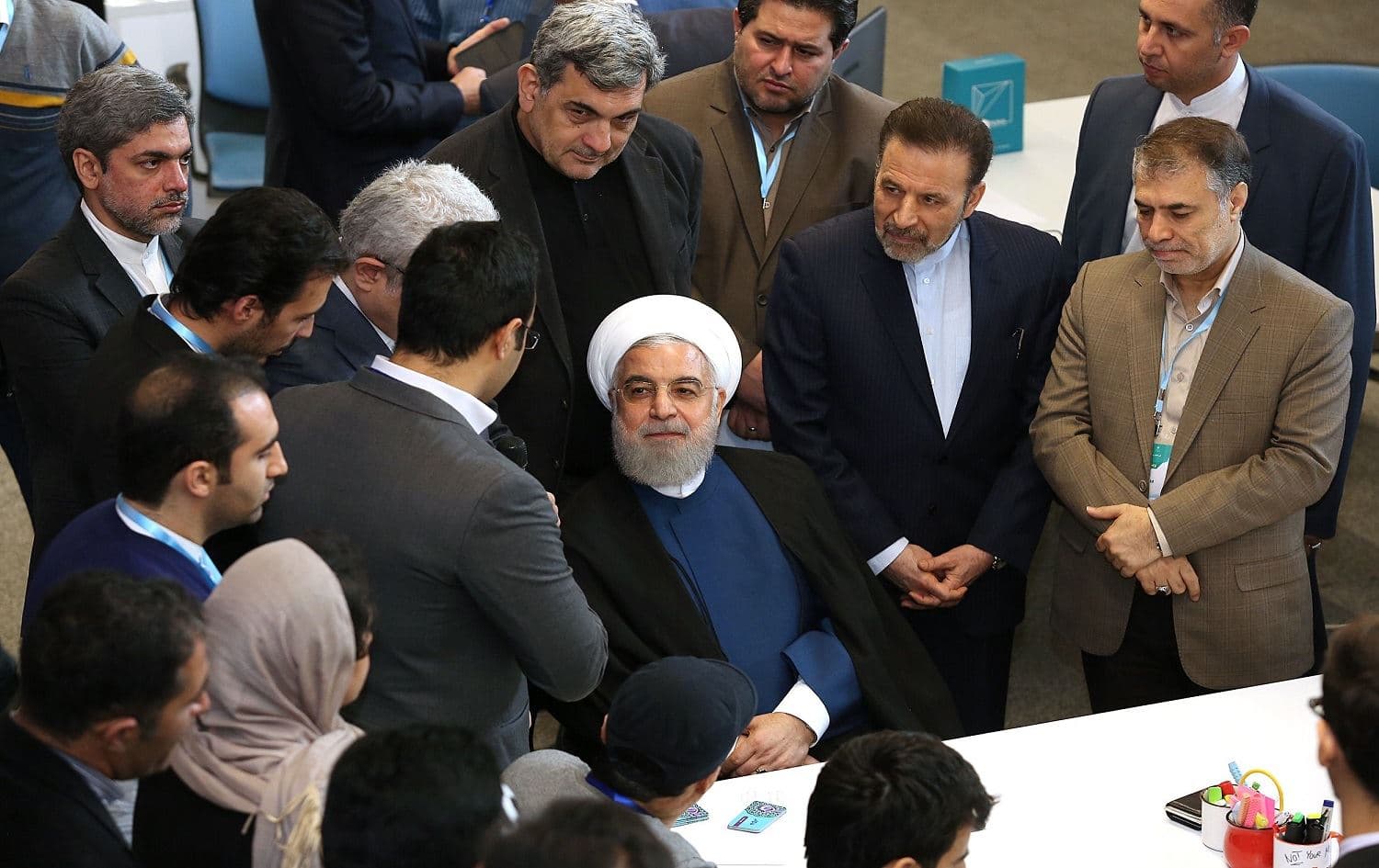 A handout picture provided by the Iranian presidency on November 5, 2019 shows President Hassan Rouhani speaking during the opening of a factory in the capital Tehran. Photo: AFP / Iranian Presidency