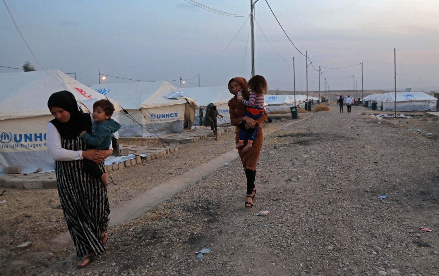 Syrian refugees in Bardarash camp near Duhok, Kurdistan Region of Iraq, October 18, 2019. Photo: Safin Hamed/AFP