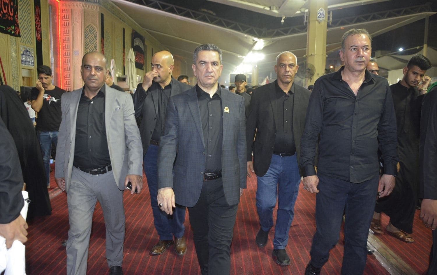 Adnan al-Zurfi (pictured center), the former governor of Najaf, was appointed prime minister-designate on Tuesday. File photo: social media