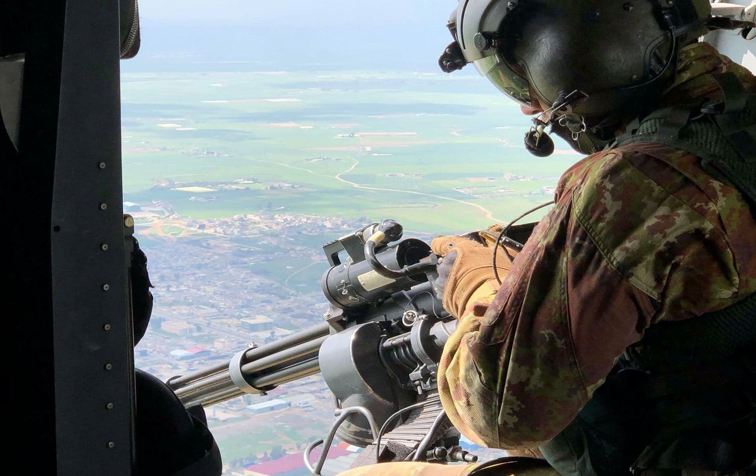 Coalition troops above K-1 base on March 29, 2020. Photo: Fazel Harwamy