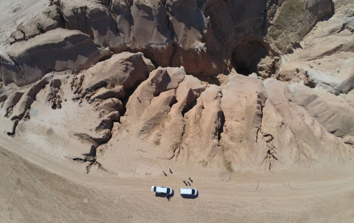 Al-Hota gorge in northern Syria, where ISIS dumped bodies. Photo: Human Rights Watch