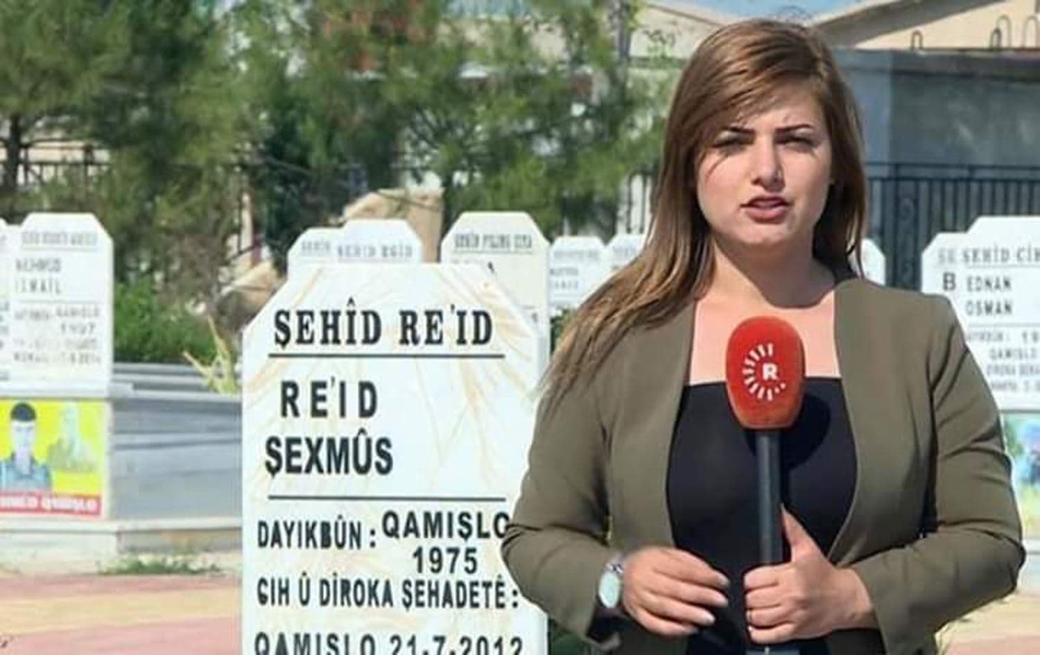 Rudaw correspondent Vivian Fatah. Photo: Rudaw TV