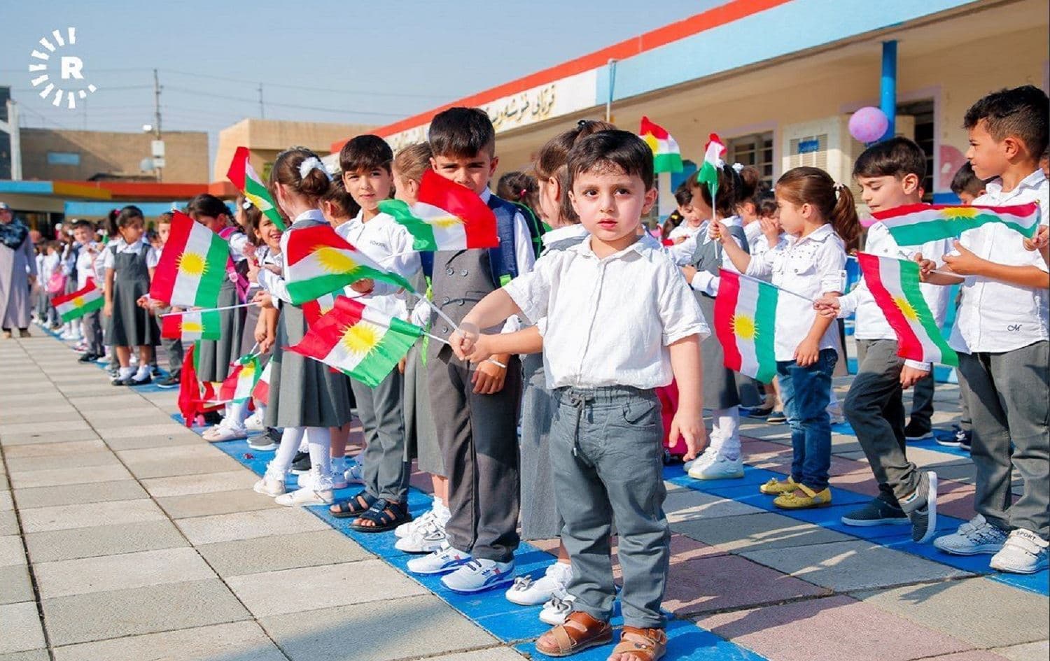 Students at the beginning of the school year. File photo: Rudaw