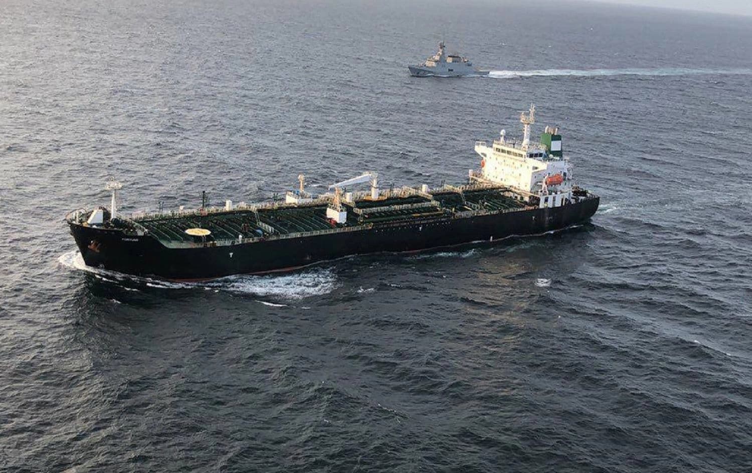 Iranian tanker Fortune purportedly arrives in Venezuelan waters on May 24, 2020. Photo via Nicolas Maduro on Twitter