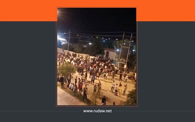 Protesters in Darbandikhan on June 1, 2020. Photo: submitted