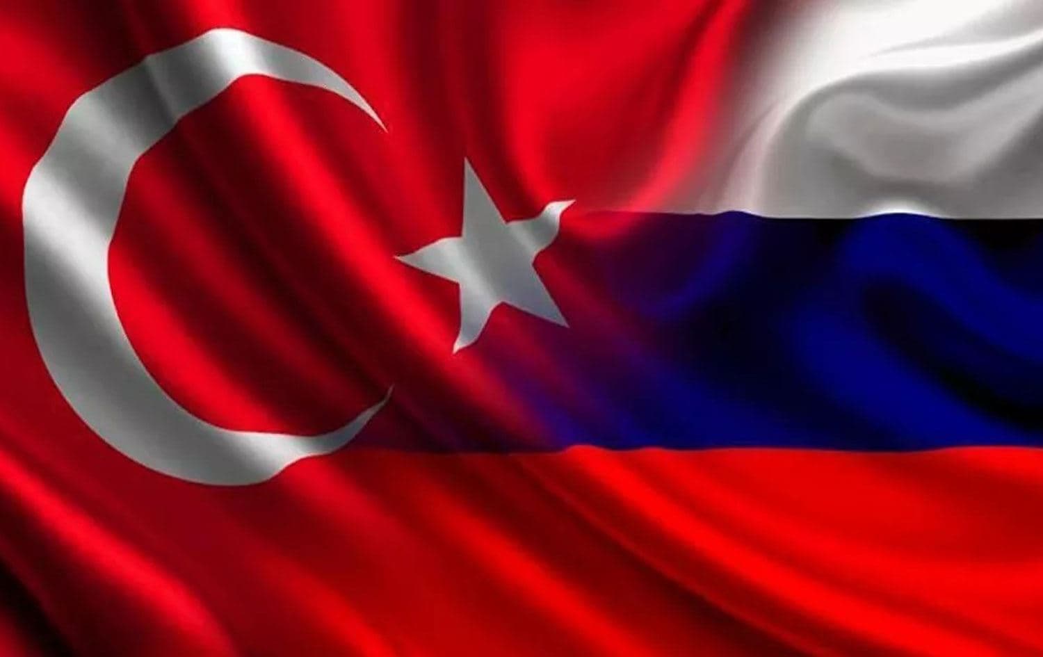Türkiye ve Rusya bayrakları
