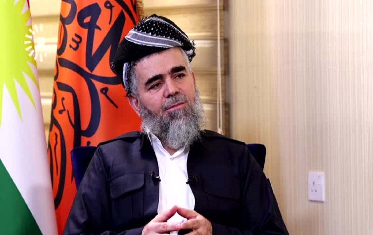 Komal leader Bapir Ali speaking to Rudaw in Erbil on September 2, 2020. Photo: Rudaw