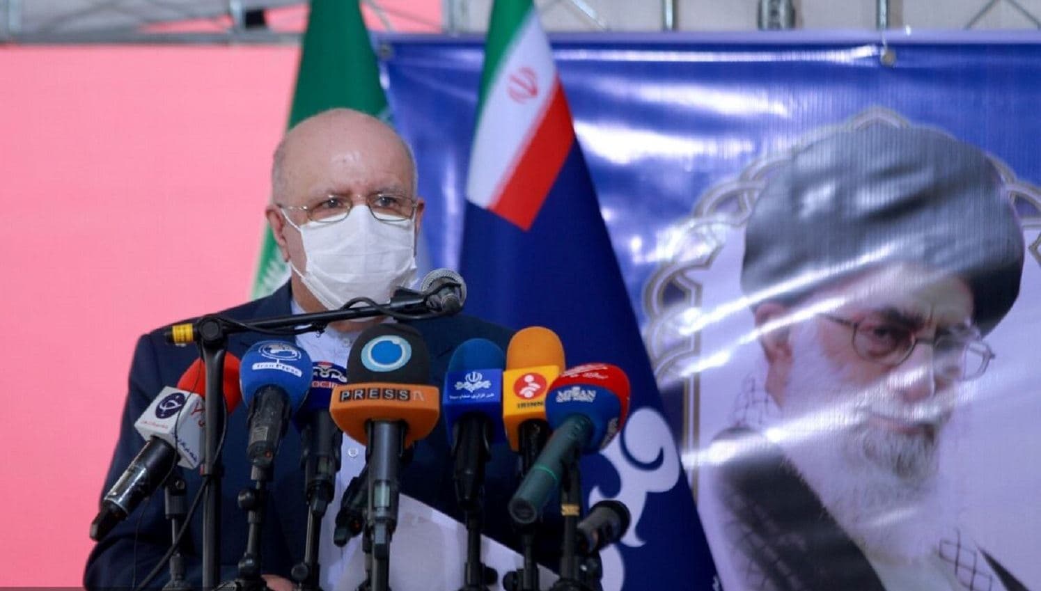 Iran's Oil Minister Bijan Zanganeh during a ceremony in Tehran on October 13, 2020. Photo: SHANA