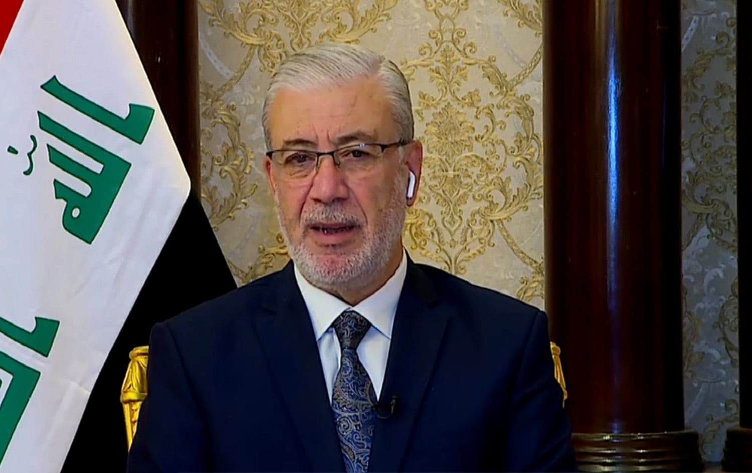 The Iraqi Parliament's Deputy Speaker Basheer Haddad speaking to Rudaw on November 11, 2020. Photo: Rudaw