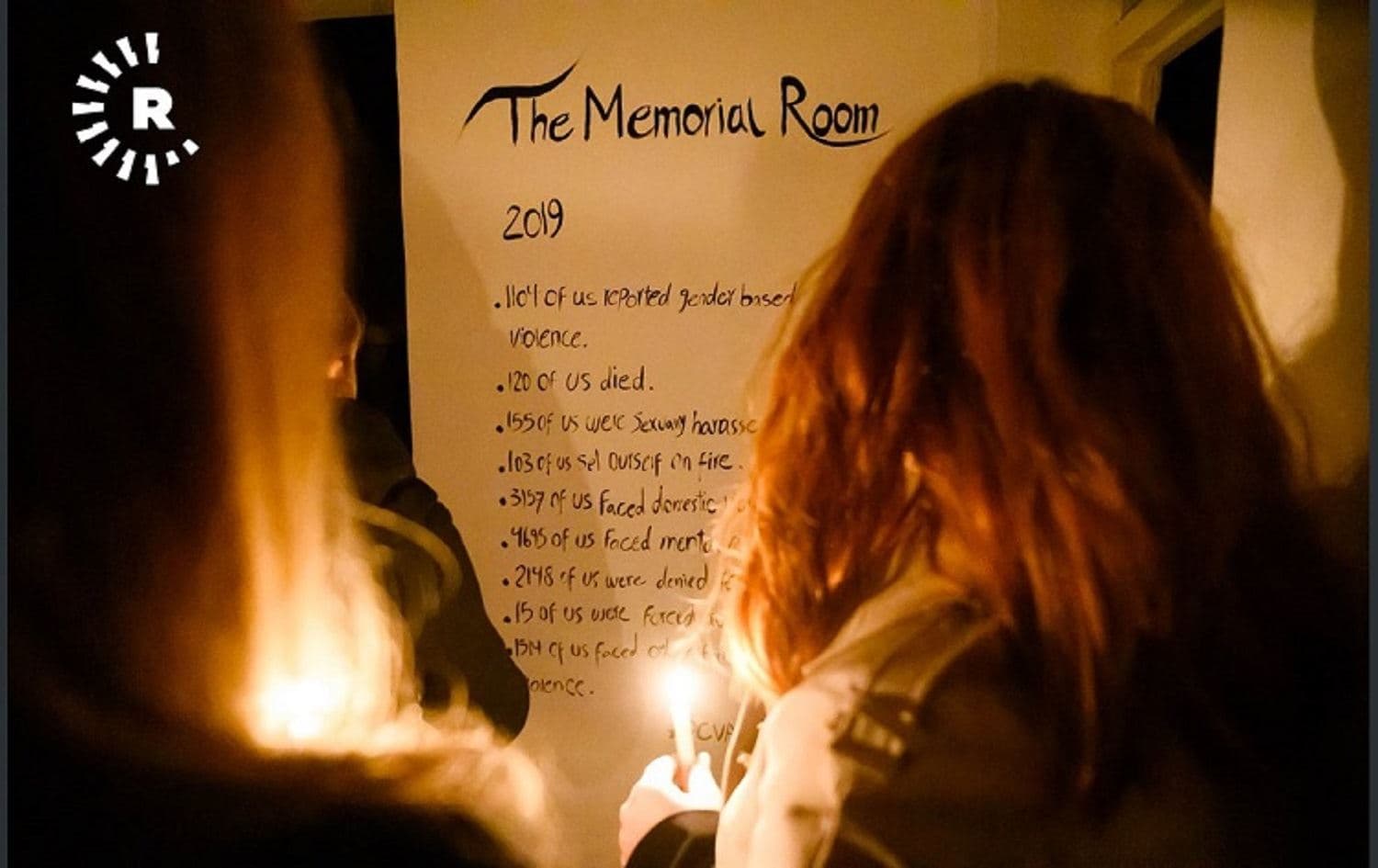 Women at an exhibition honouring Kurdish women who have lost their lives to GBV in Erbil, February 2020. File photo: Rudaw
