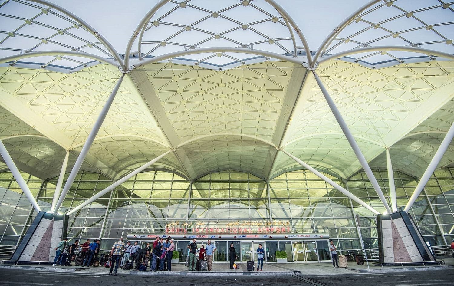 The front of Erbil International Airport (EIA). File photo: EIA social media