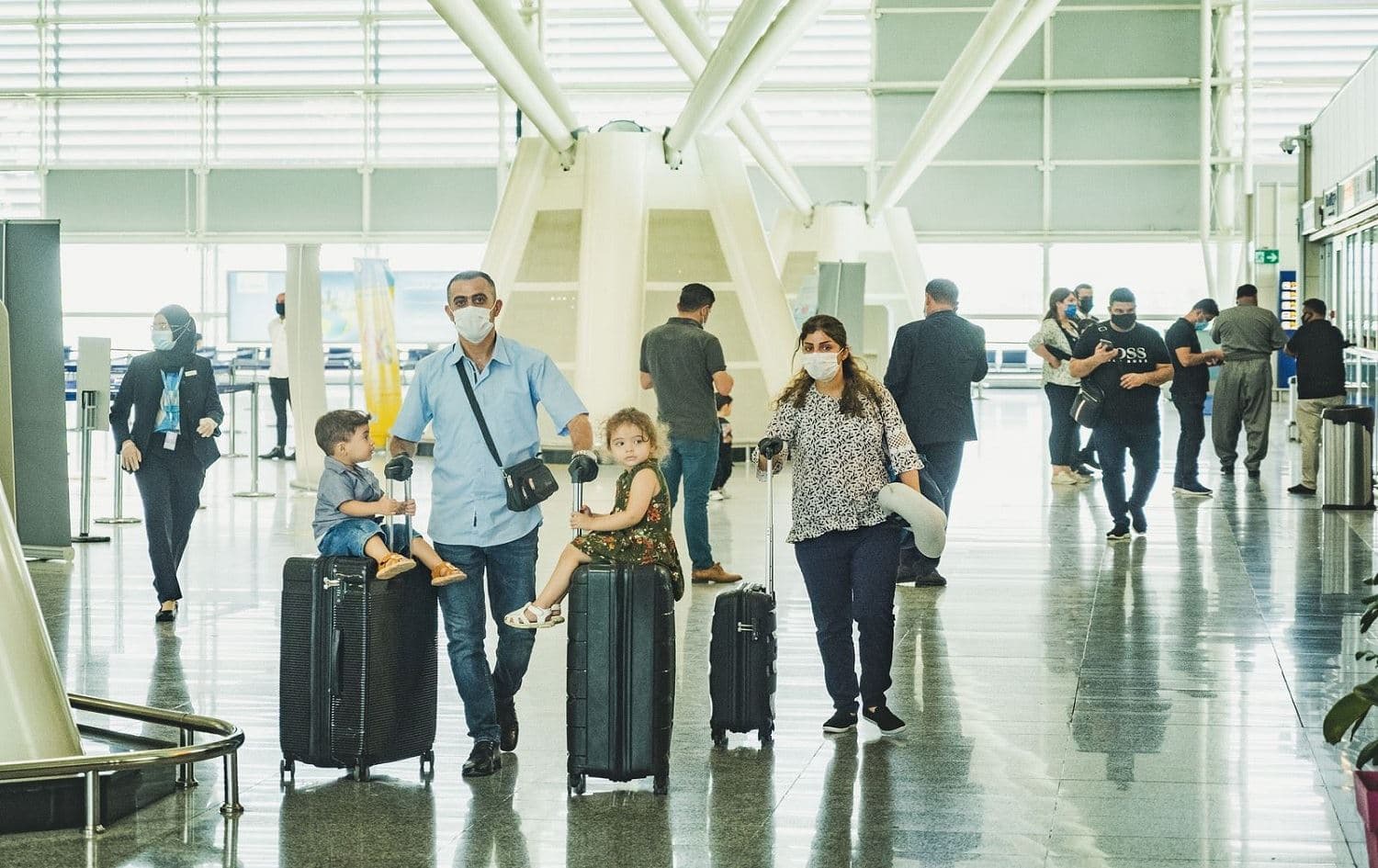Passengers at Erbil International Airport. File photo: Bilind T.Abdullah/Rudaw