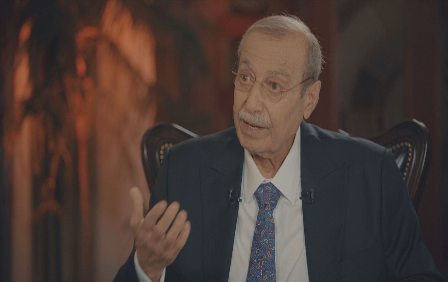 KDP politburo member Roj Nuri Shaways speaking to Rudaw's Sangar Abdulrahman on January 27, 2021. Photo: screenshot