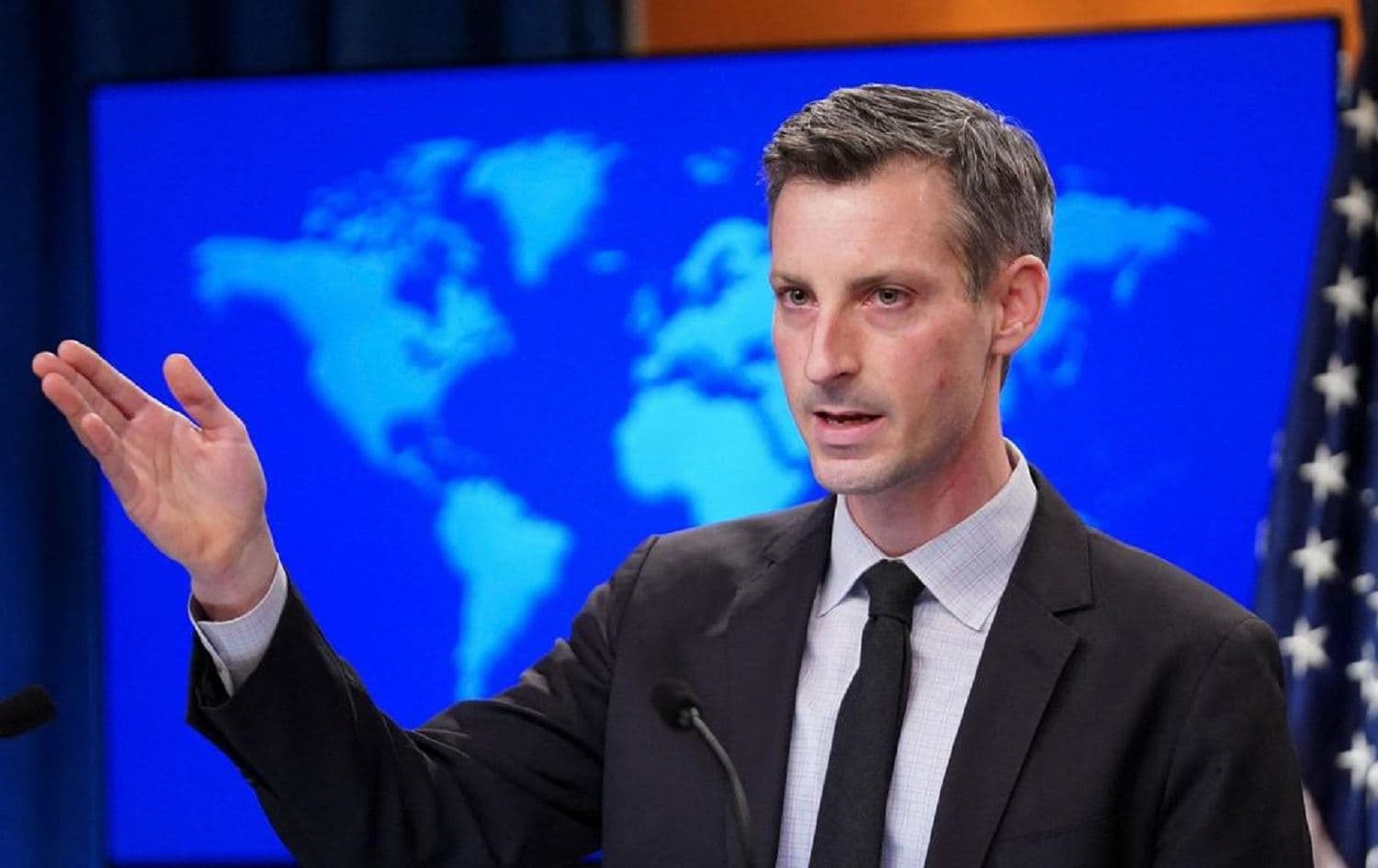 File photo of Ned Price. Photo: AFP