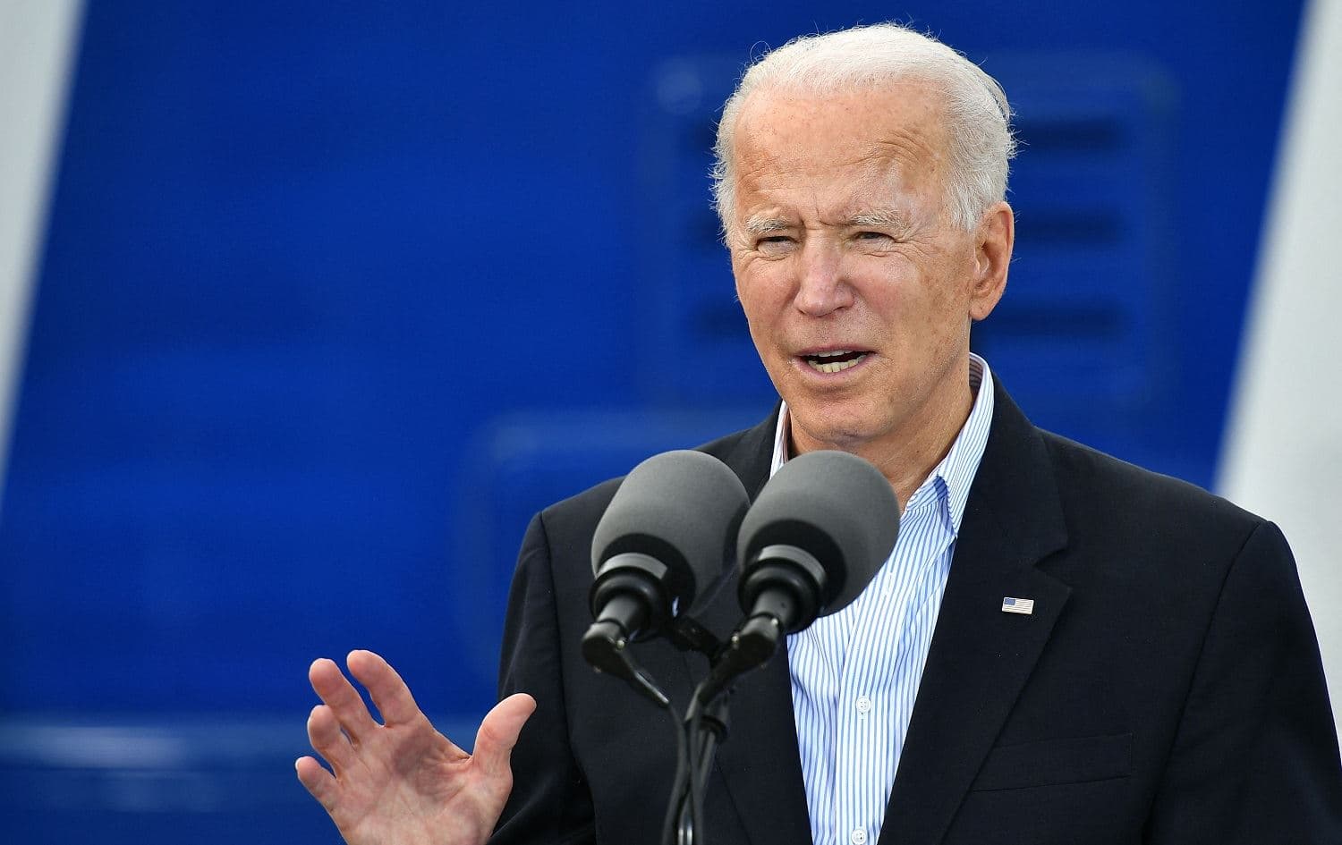 US President Joe Biden speaks after visiting a COVID-19 vaccination facility in Houston, Texas on February 26, 2021. Photo: Mandel Ngan/AFP