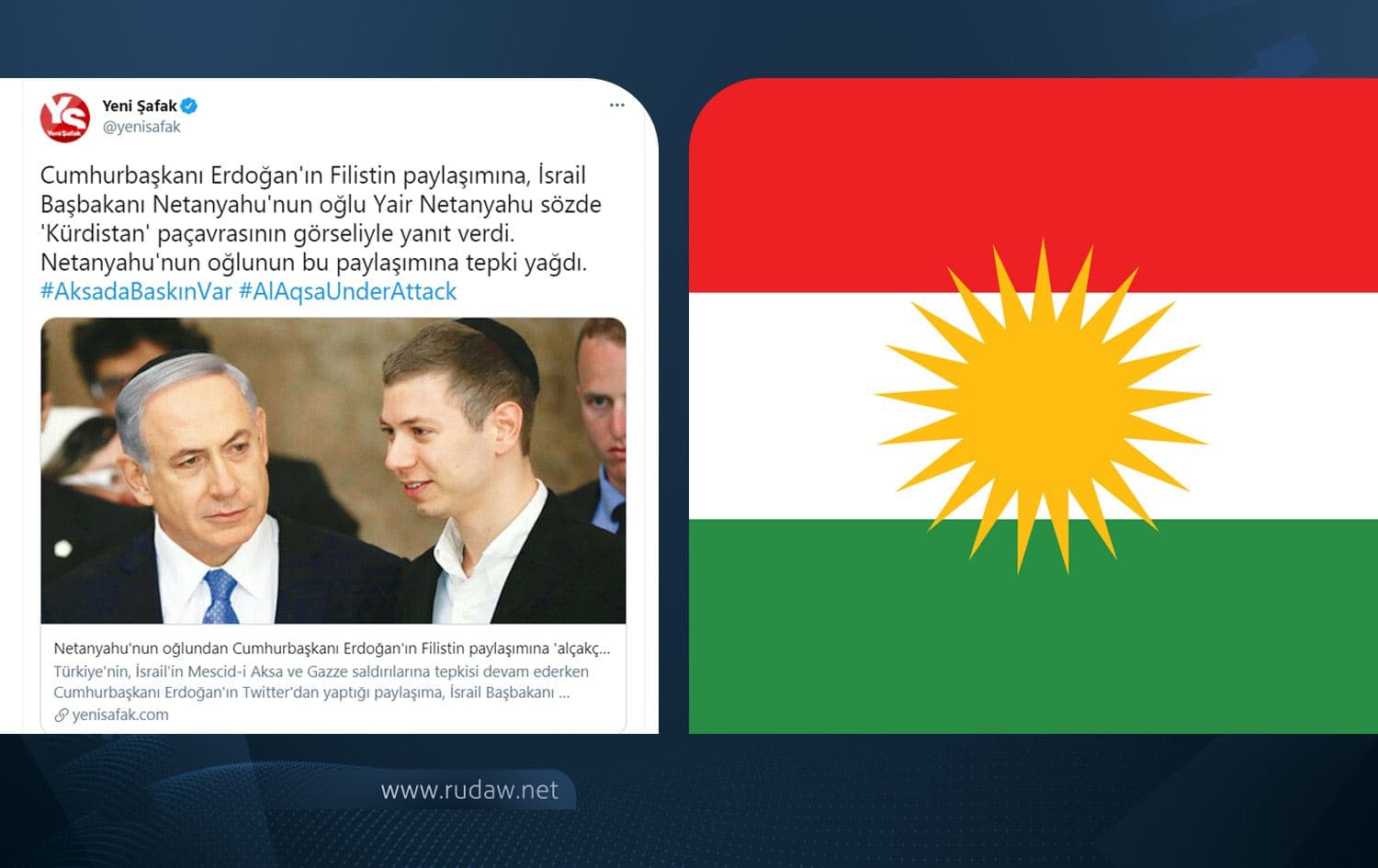 Kürdistan Bayrağına hakaret içeren ifadeler kullanıldı
