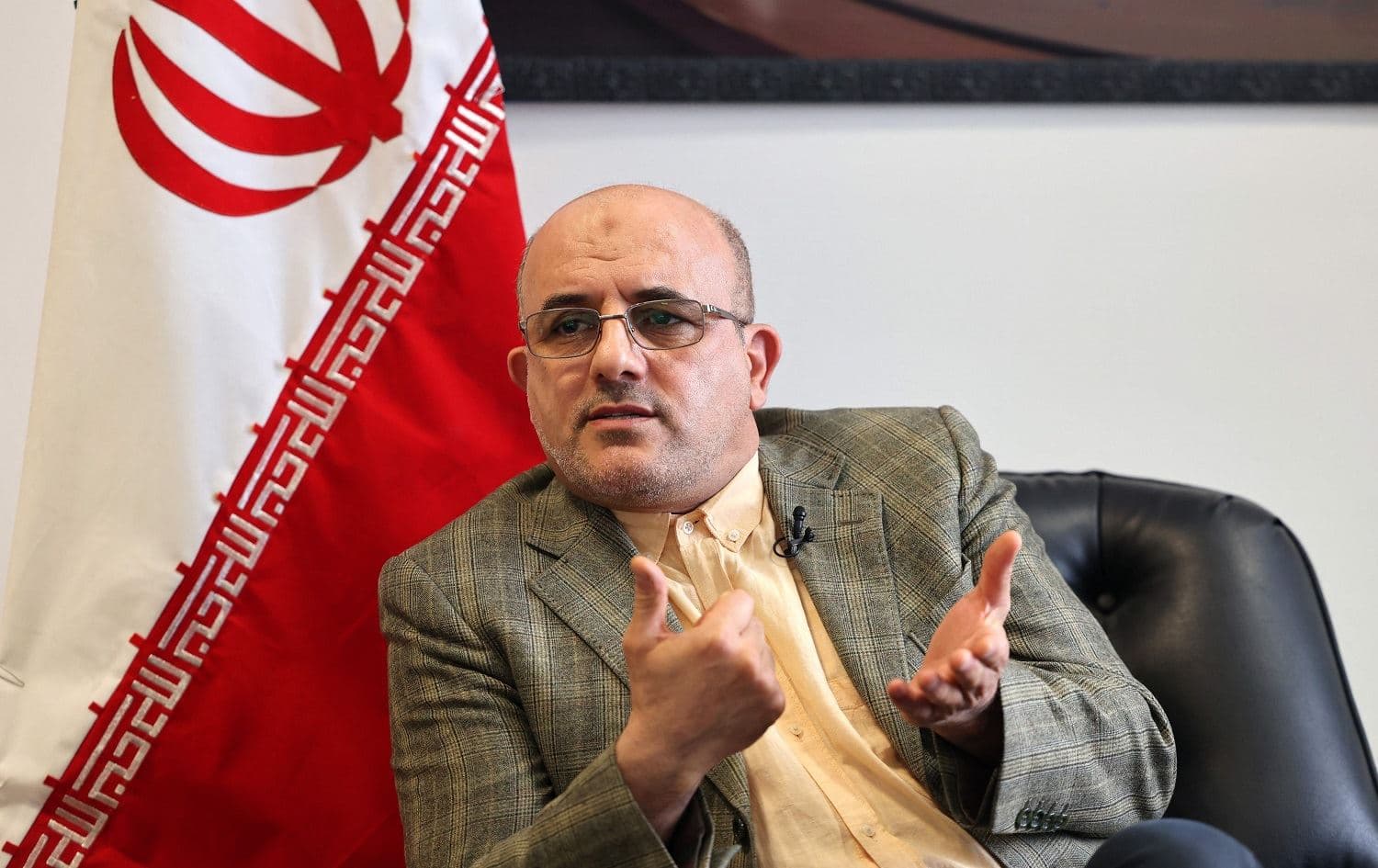 Majid Tafreshi senior Iranian official and member of the state-run High Council for Human Rights, speaks to AFP at his office in Tehran on June 29, 2021. Photo: Atta Kenare/AFP