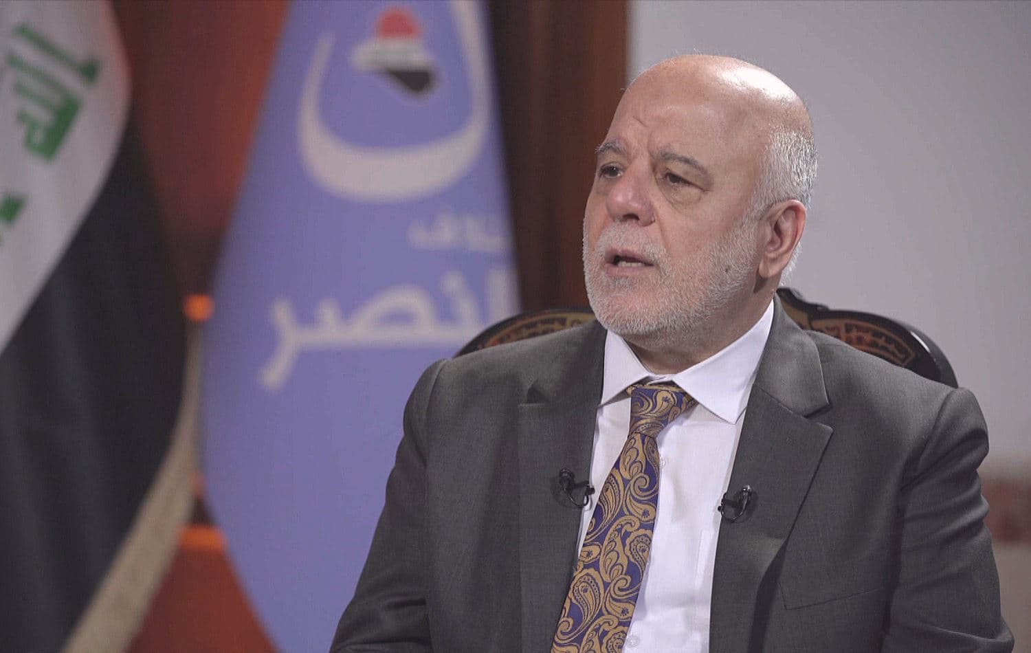 Haider al-Abadi speaks to Rudaw in an interview on June 24, 2021. Photo: Rudaw