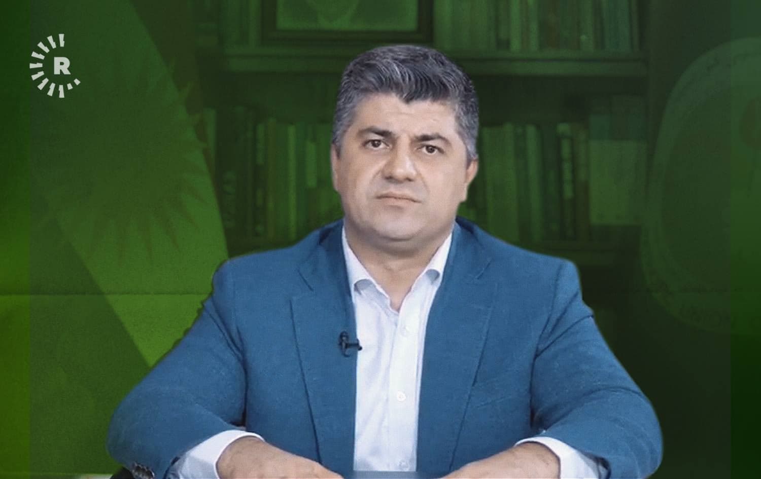 Lahur Talabany pictured in a video message on August 2, 2021. Photo: screenshot