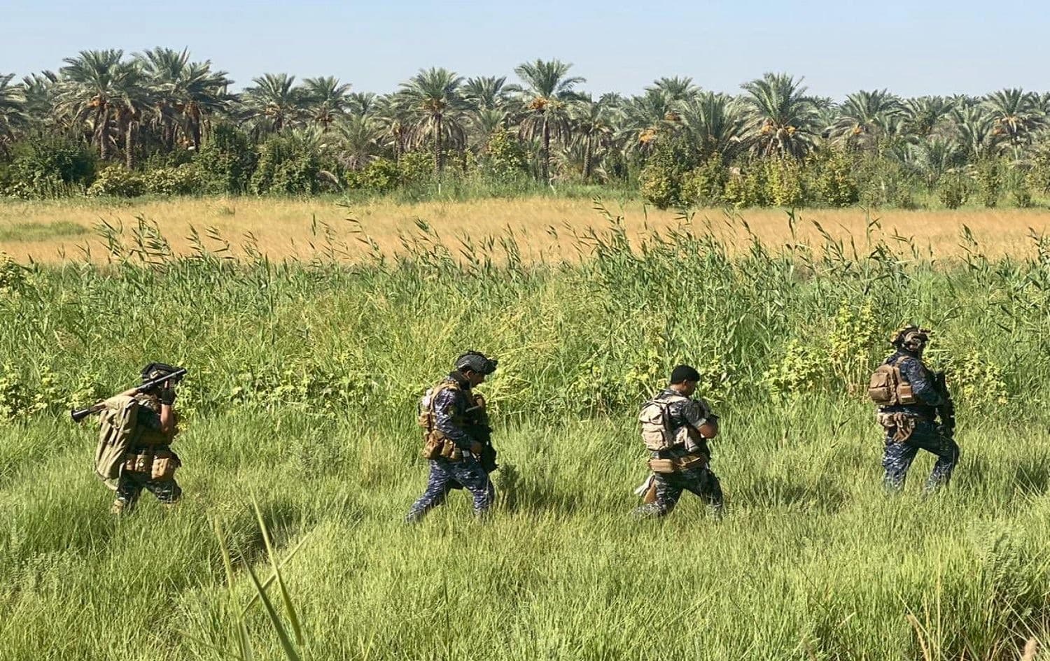 Iraqi security forces during an anti-ISIS operation. Photo via Yehia Rasool/Twitter