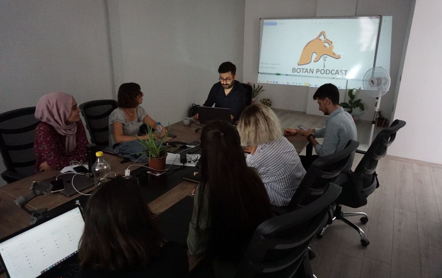 Kurdish journalists attend a training workshop at Botan International in Diyarbakir on August 27, 2021. Photo: handout/Botan International