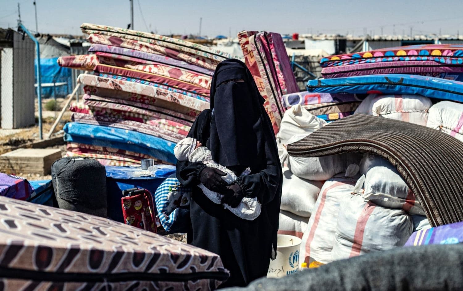 An image from the Kurdish-run al-Hol camp in northeastern Syria (Rojava), taken on September 14, 2021. Photo: Delil Souleiman / AFP