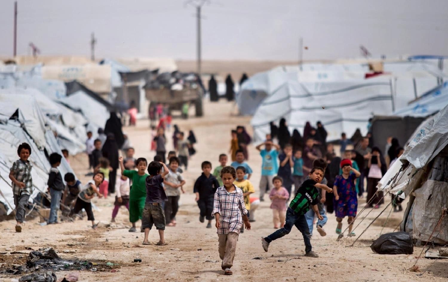 Children in Kurdish-run al-Hol camp in northeast Syria. Photo: file/AP