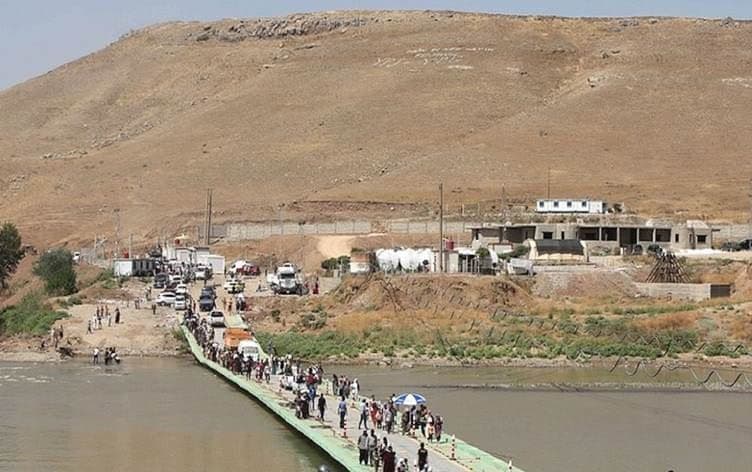 Semalka bridge near the Syria-Iraq-Turkey border tripoint. File photo: AFP