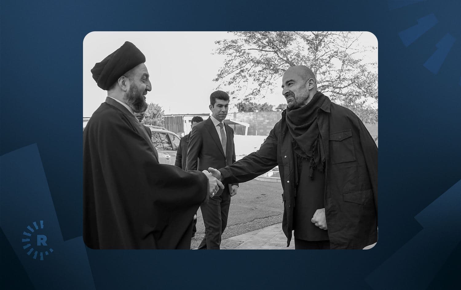 PUK co-chair Bafel Talabani meets Shiite cleric Ammar al-Hakim on February 6 2022. Photo: Bafel Talabani/Facebook