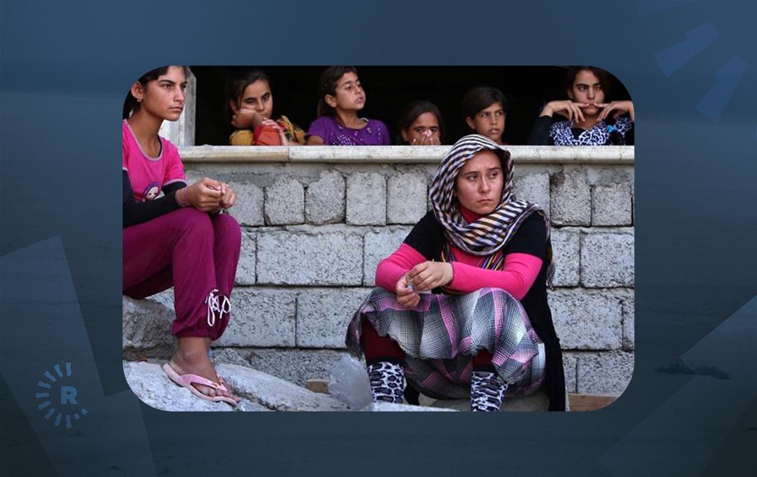 Displaced Yazidi women and girls in Duhok, Kurdistan Region. File photo: Safin Hamed/AFP