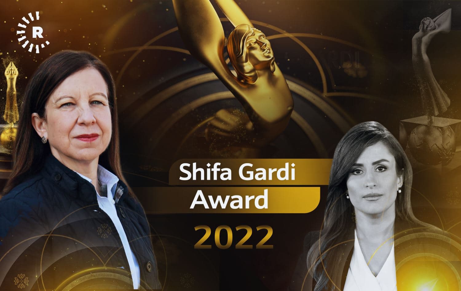 Lyse Doucet (left) and Shifa Gardi (right). Graphic: Rudaw