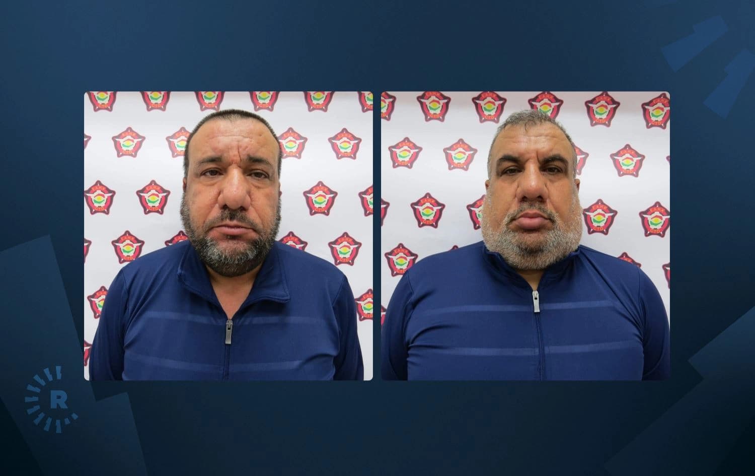 Faris Nuri Mohammed and Abd al-Karim Nuri Mohammed were handed over to Nineveh Investigation Court on February 27, 2022. Photo: Kurdistan Region counter-terrorism directorate/Facebook