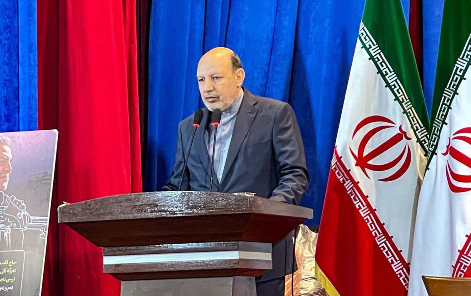 Iran's Consul General to Erbil Nasrullah Rashnudi. Photo: Iranian consulate general/Telegram channel