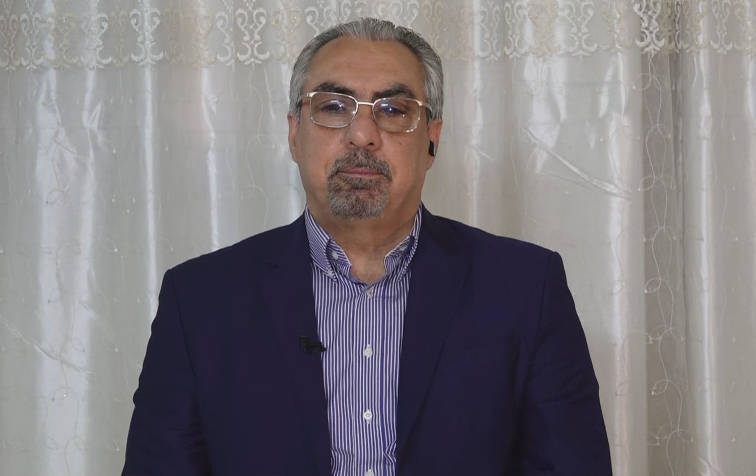 Ali Abbas, spokesperson for Iraq's ministry of migration and displaced, in an interview with Rudaw on April 8, 2022. Photo: Rudaw