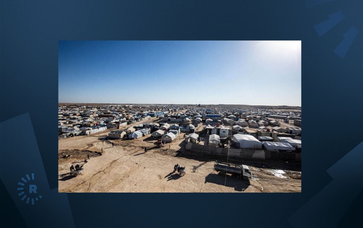 The Kurdish-run al-Hol camp in northeast Syria's Hasaka province on December 6, 2021. Photo: Delil Souleiman/AFP