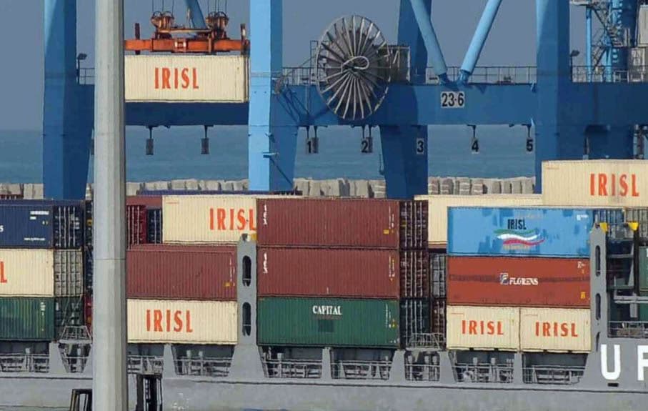 Islamic Republic of Iran Shipping Lines cargo. File photo: AFP