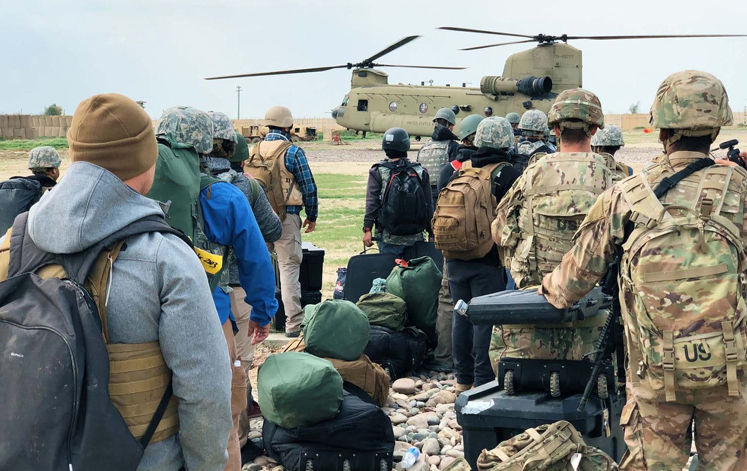 US forces at Qayyarah military base in Nineveh province in March 2020. Photo: Fazel Hawramy/Rudaw
