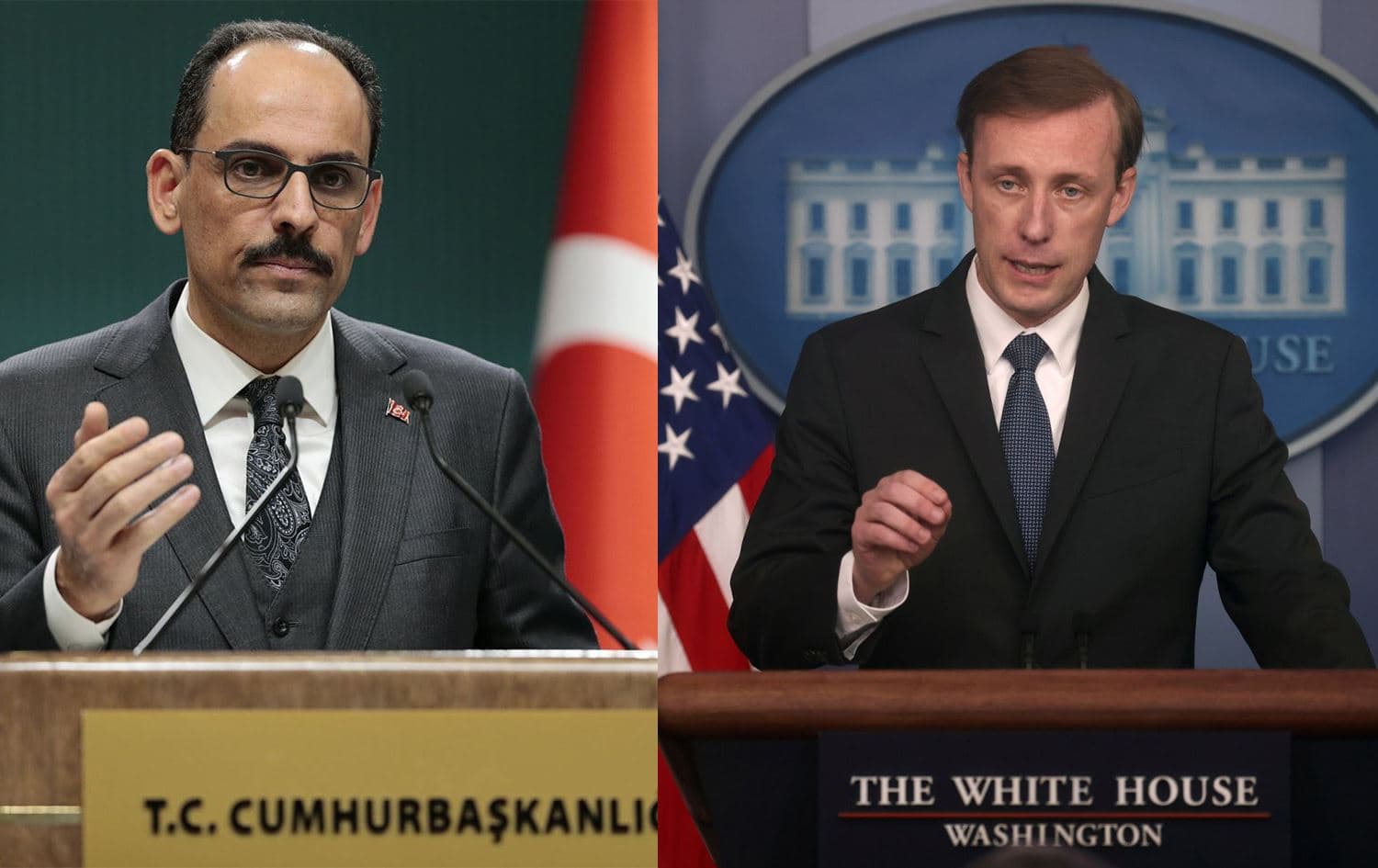 Türkiye Cumhurbaşkanlığı Sözcüsü İbrahim Kalın ve ABD Ulusal Güvenlik Danışmanı Jake Sullivan